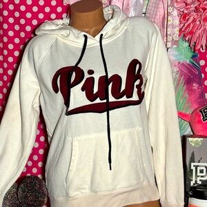 PINK Victoria's Secret Women's Cream Hoodie